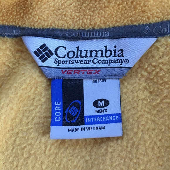 COLUMBIA Vertex Core Fleece Jacket Vented Zip M - Picture 2 of 8